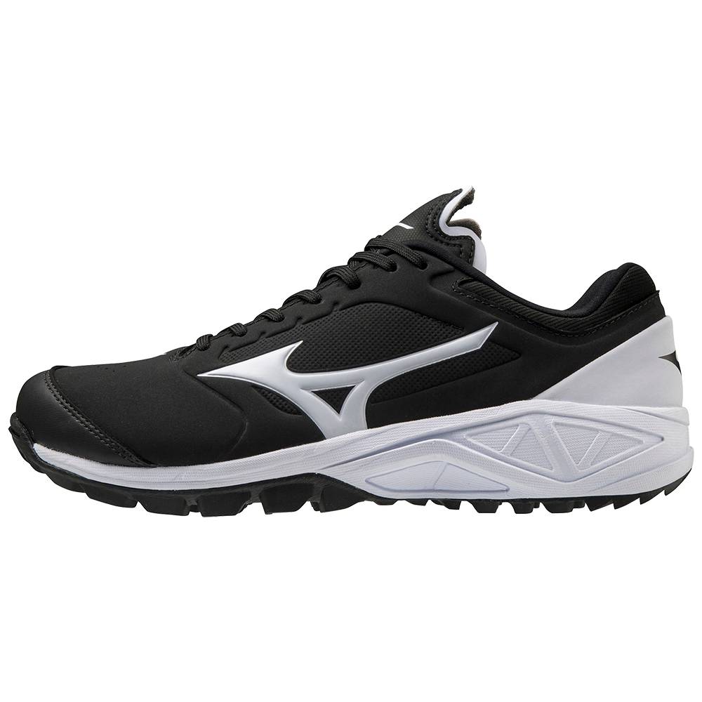 Womens Mizuno Dominant 3 All Surface Turf Baseball Shoes Black/White Philippines (MPJRGH469)